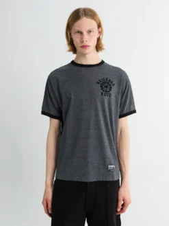 Meleret kortærmet T-shirt i Sort