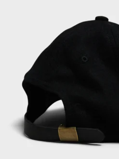 Melton 5-Panel Cap i Sort