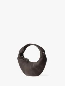 Mini Fortune Croissant Taske i Ebony Brown