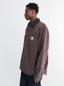 Mitch Canvas Shirt Jacket i Palisander og Sort