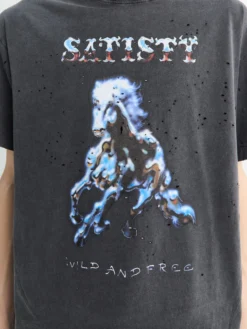 MothTech T-shirt i Aged Black