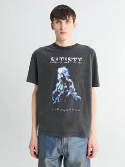 MothTech T-shirt i Aged Black