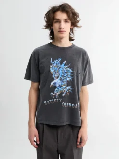MothTech T-shirt i Aged Black