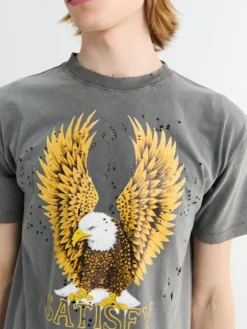 MothTech T-shirt i Falmet Sort