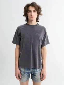 MothTech T-shirt i patineret sort