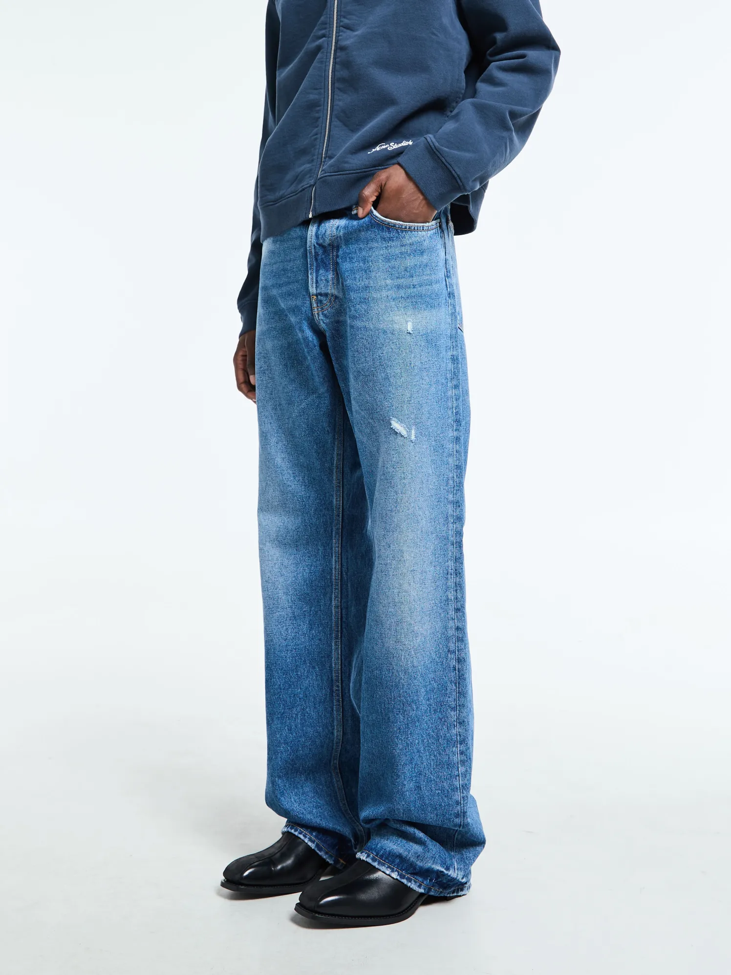 2010M Regular Fit Jeans i Mid Blue