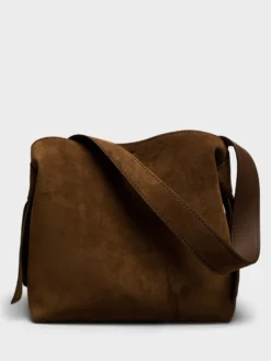 Musubi Midi Taske Ruskind i Cognac Brun