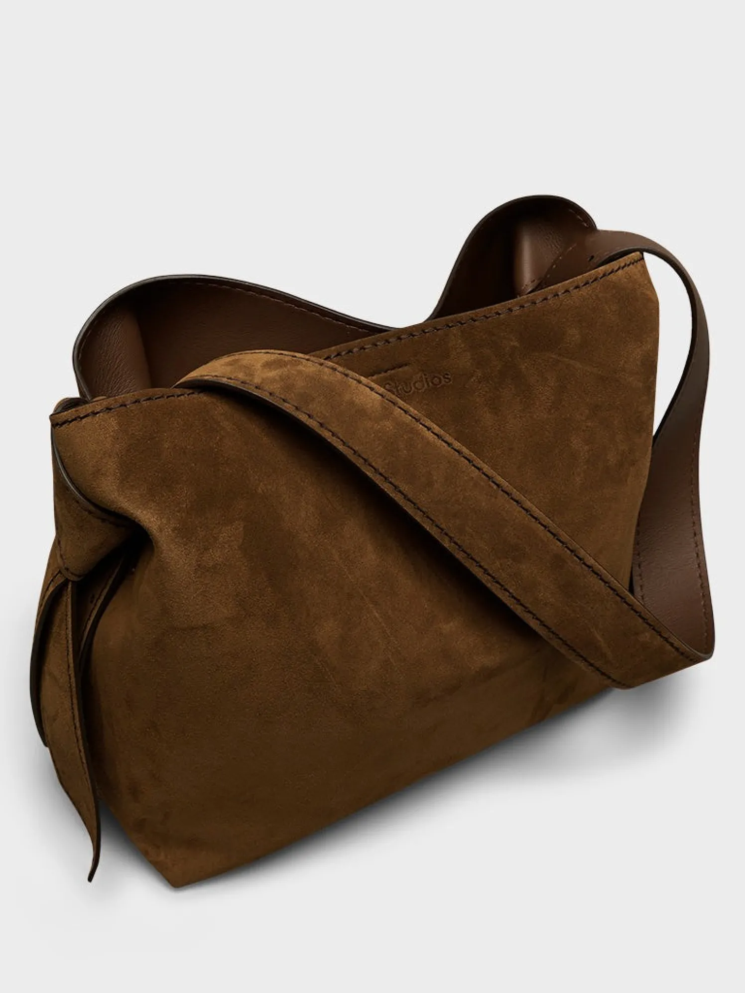 Musubi Midi Taske Ruskind i Cognac Brun
