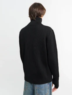 Navy Full-Zip Pockets Strik i Sort