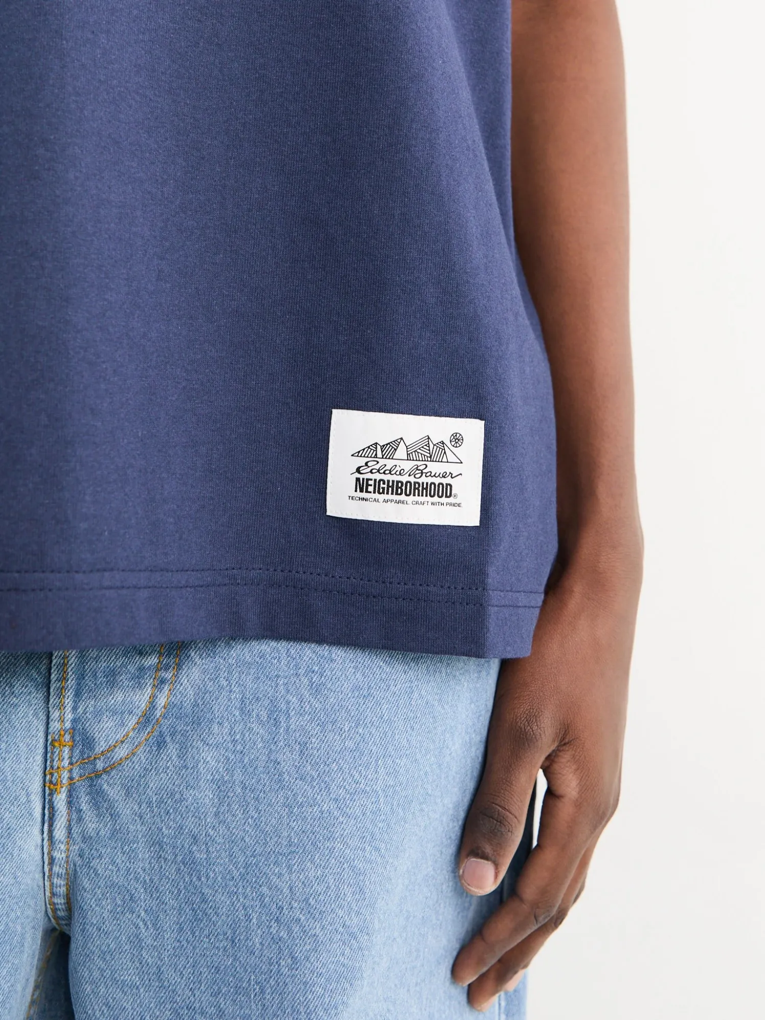 NH x Eddie Bauer Classic Crewneck i Navy