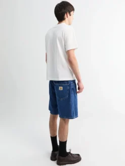 Nolan Short i Blå Heavy Stone Wash