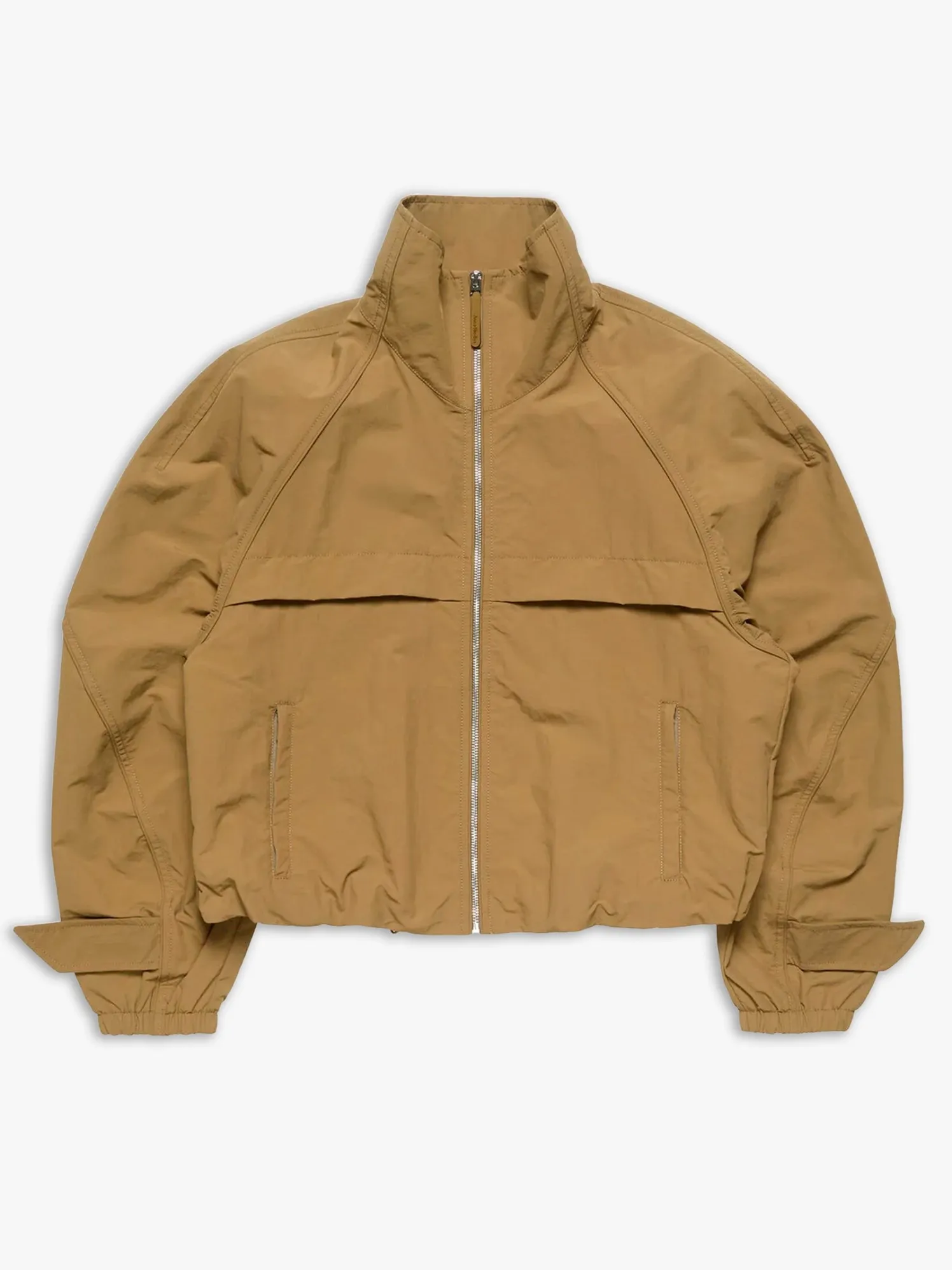 Nylon Logo Jacket i Mørk Khaki