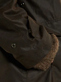 Oilskin Coat in Brown