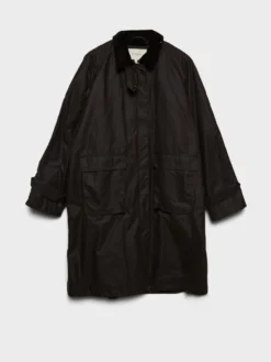 Oilskin Coat in Brown