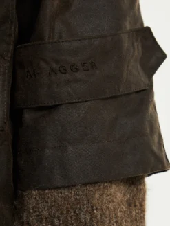 Oilskin Coat in Brown