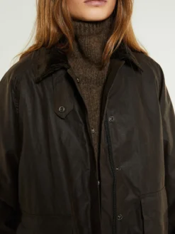 Oilskin Coat in Brown