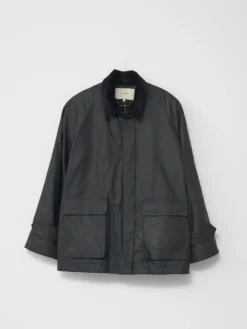 Oilskin Jacket i Sort