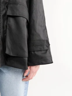 Oilskin Jacket i Sort