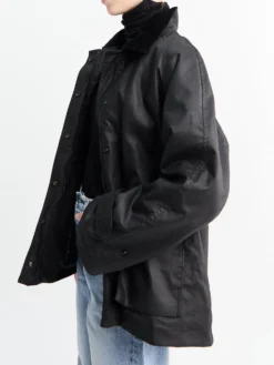 Oilskin Jacket i Sort