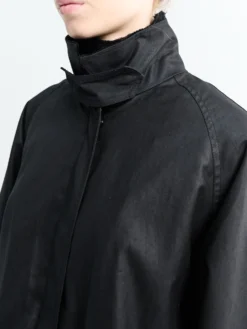 Oilskin Jacket i Sort