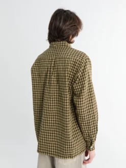Open B.D. Panama Plaid Double Face Skjorte i Brun