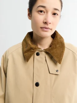 Oversized Transporter Casual Jacket i Stone