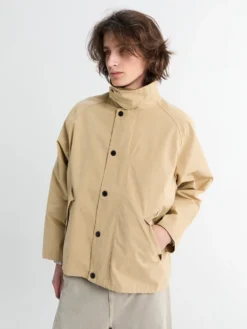 Oversized Transporter Casual Jacket i Stone