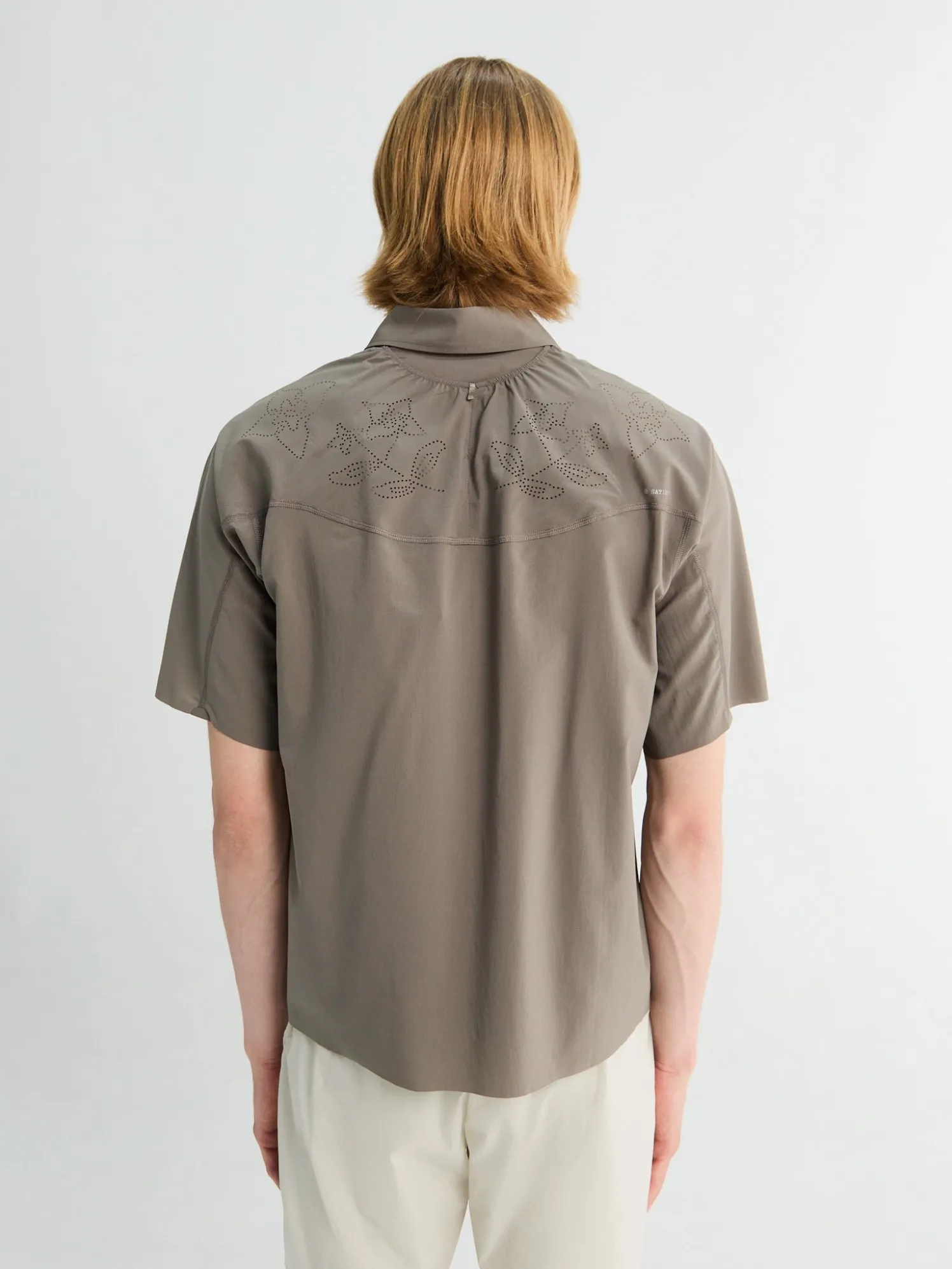 PeaceShell River Shirt Kortærmet i Falcon
