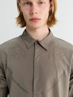 PeaceShell River Shirt Kortærmet i Falcon