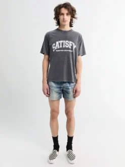 PeaceShell 5 Uforede Shorts i digital Denim