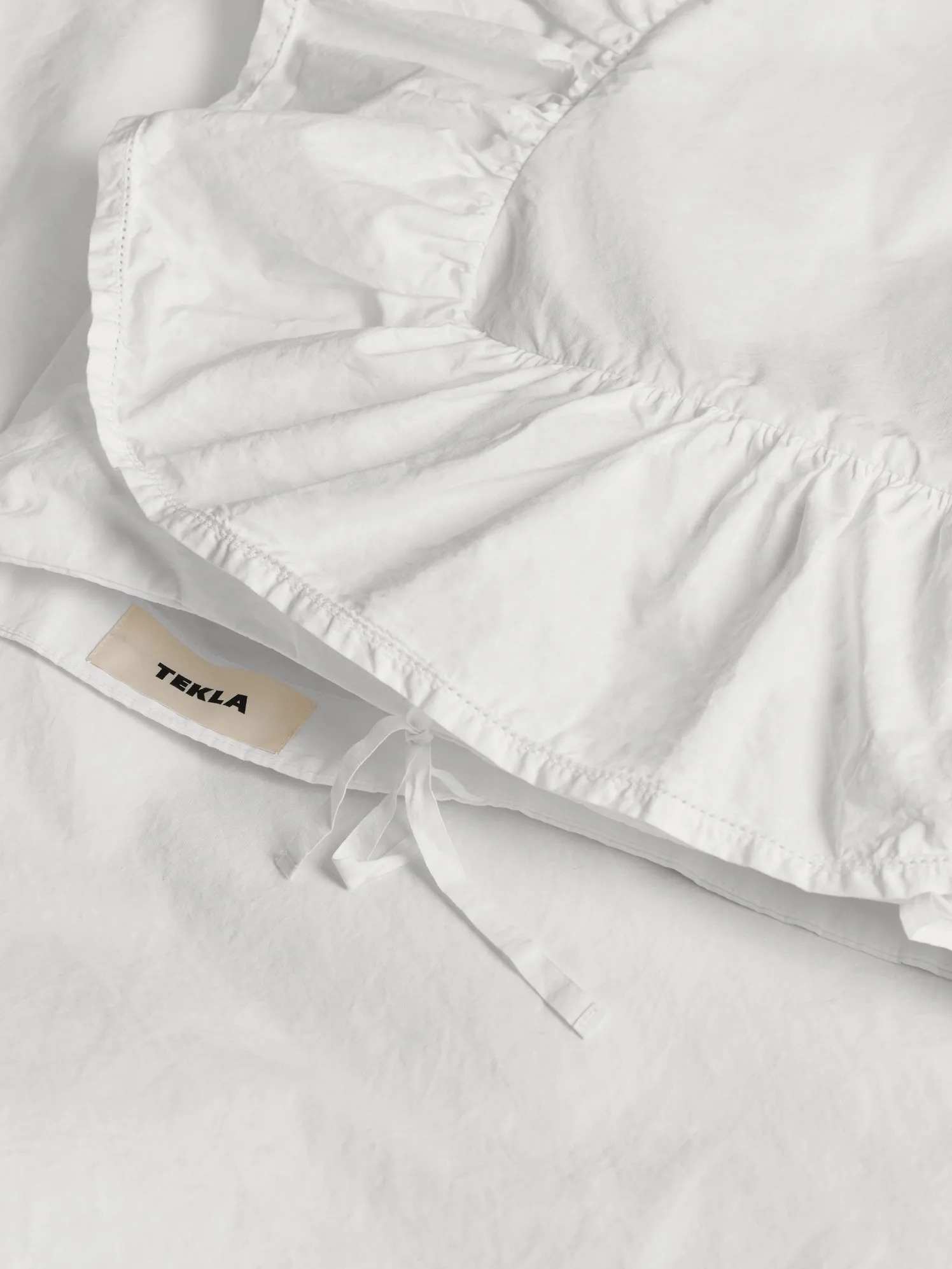 Percale, Broderie Anglaise, Dobbelt Dynebetræk i Broken White/Elodie