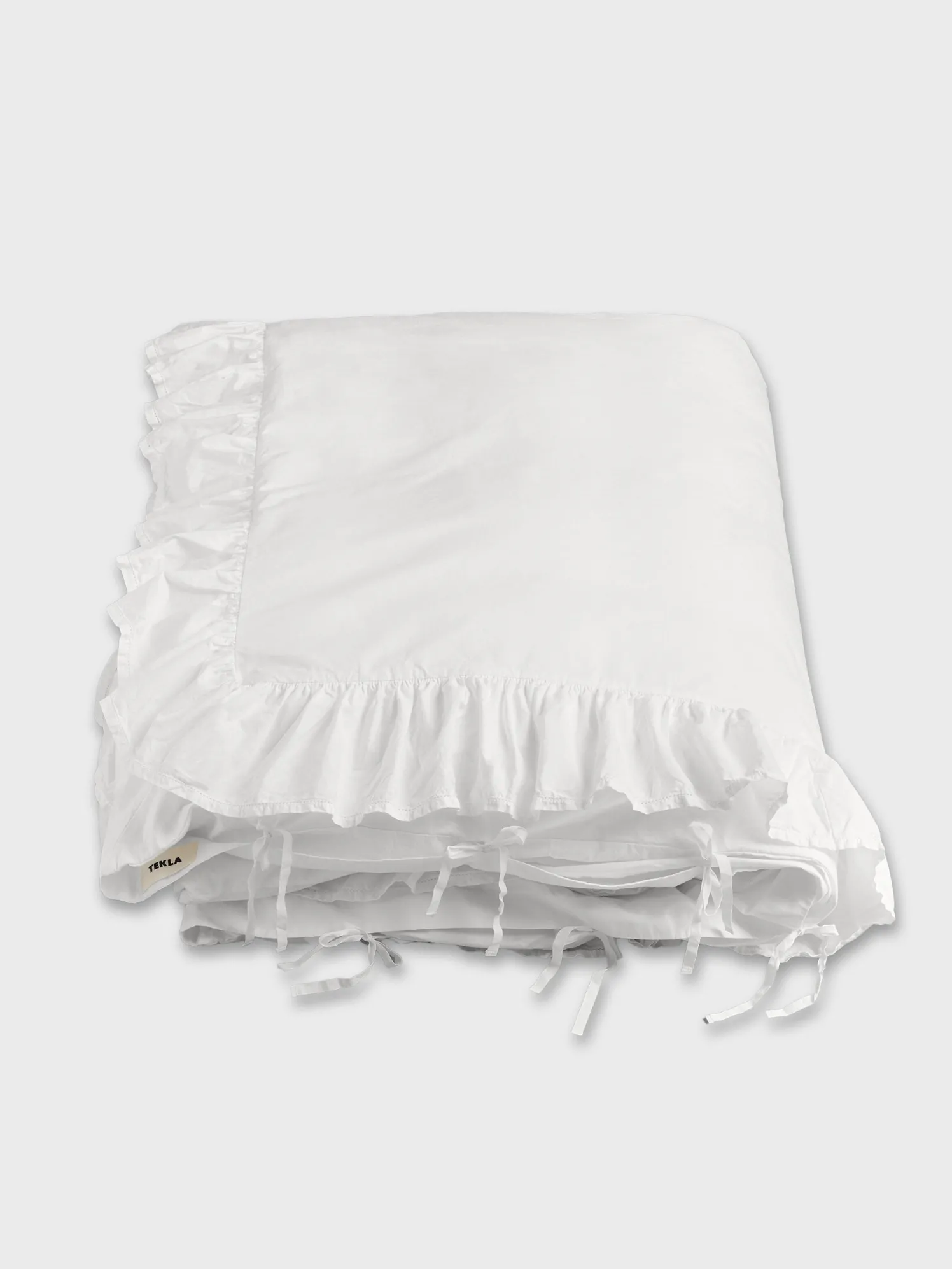 Percale, Broderie Anglaise, Dobbelt Dynebetræk i Broken White/Elodie