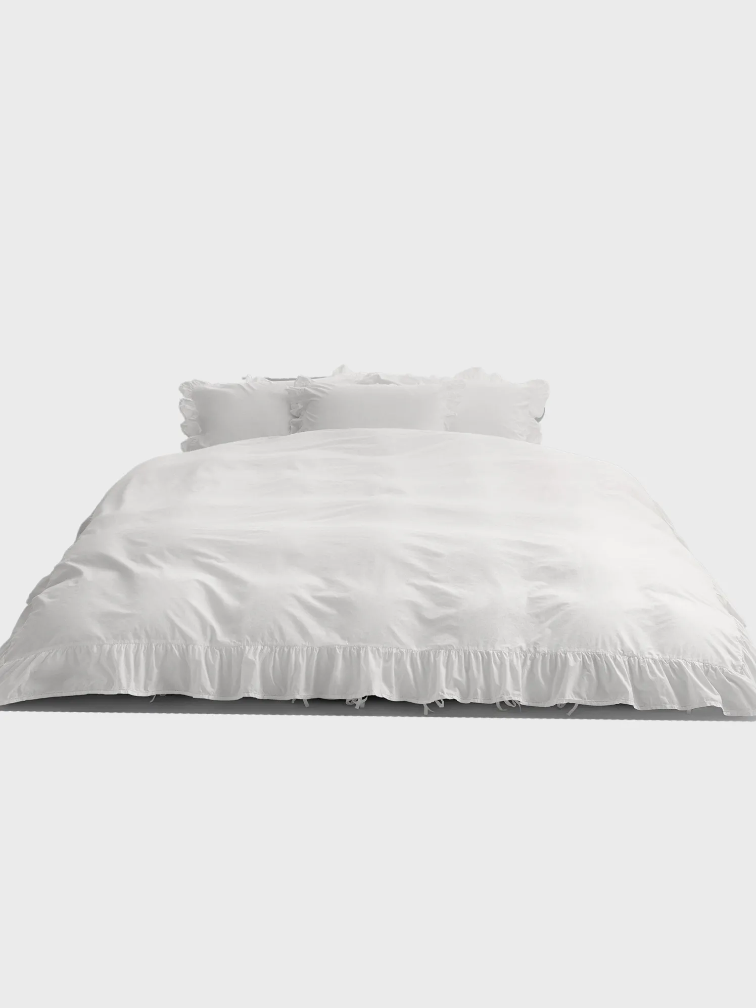 Percale, Broderie Anglaise, Dobbelt Dynebetræk i Broken White/Elodie
