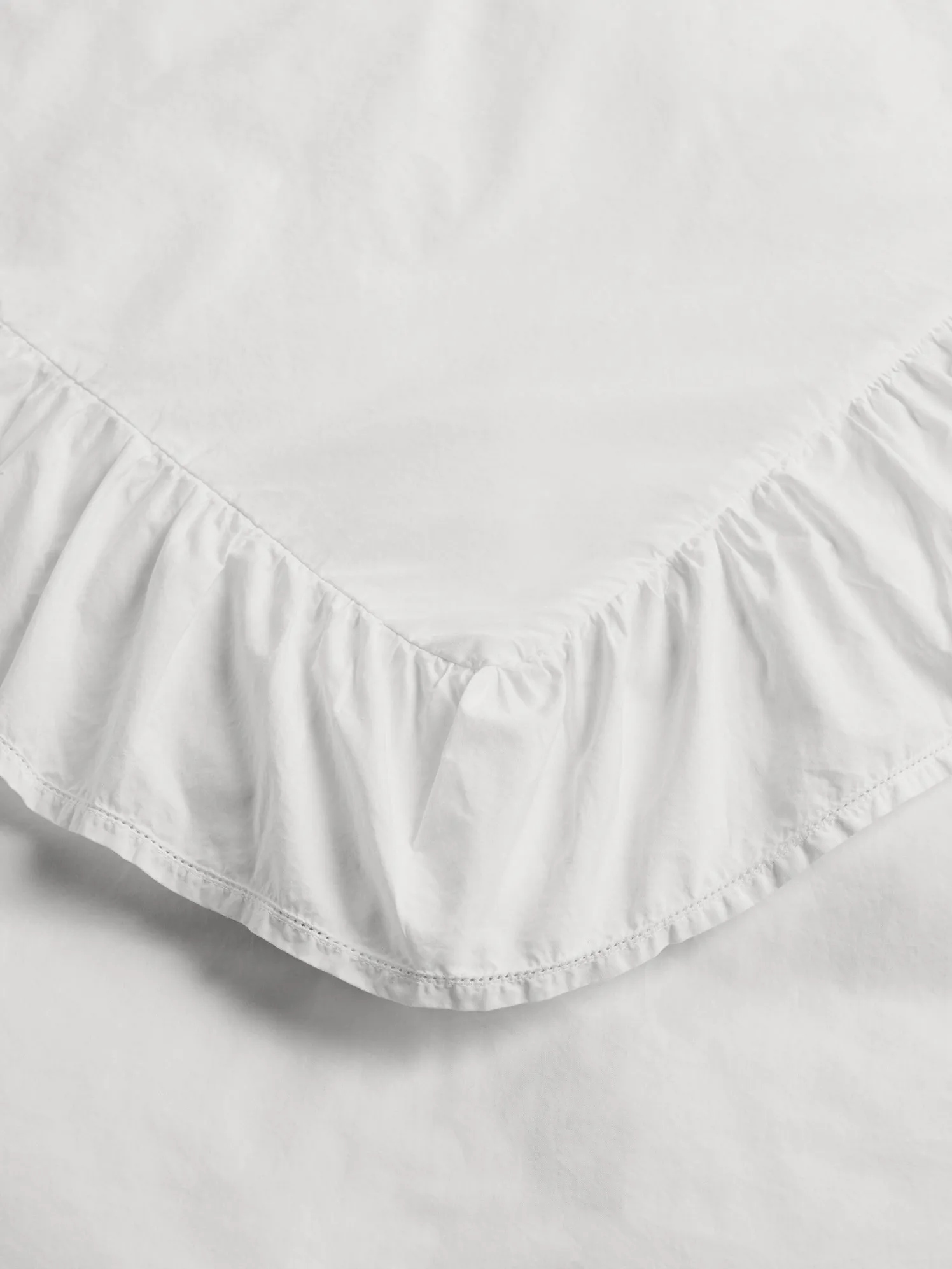 Percale, Broderie Anglaise, Dobbelt Dynebetræk i Broken White/Elodie