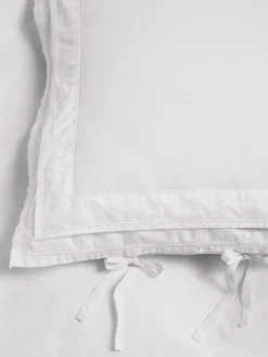 Percale, Broderie Anglaise, Dobbelt Dynebetræk i Broken White/Perle
