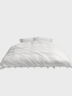 Percale, Broderie Anglaise, Enkelt Dynebetræk i Råhvid/Anaïs