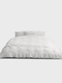 Percale, Broderie Anglaise, Enkelt Dynebetræk i Broken White/Elodie