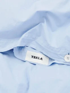 Percale Duvet Cover in Morning Blue