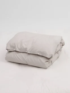 Percale Dynebetræk i Soft Grey