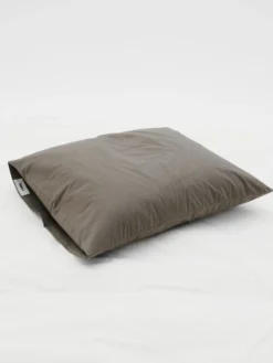 Percale Pillow Sham in Dark Taupe