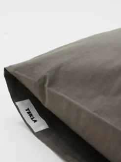 Percale Pillow Sham in Dark Taupe