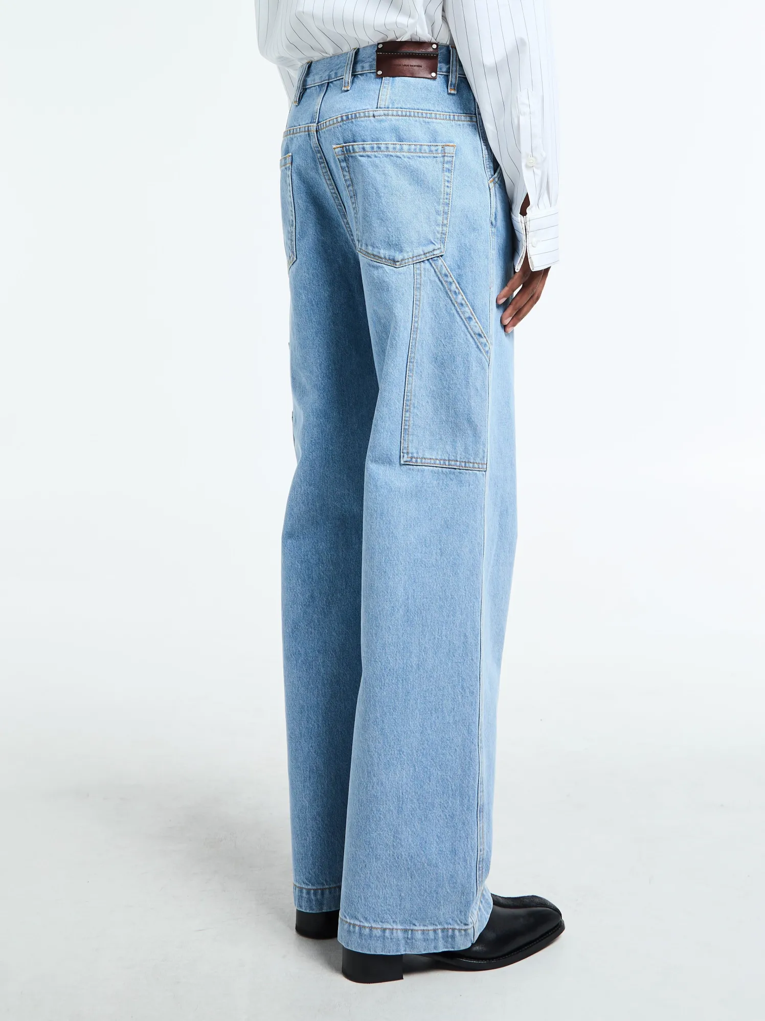 Pickerby Denim Bukser i Light Blue