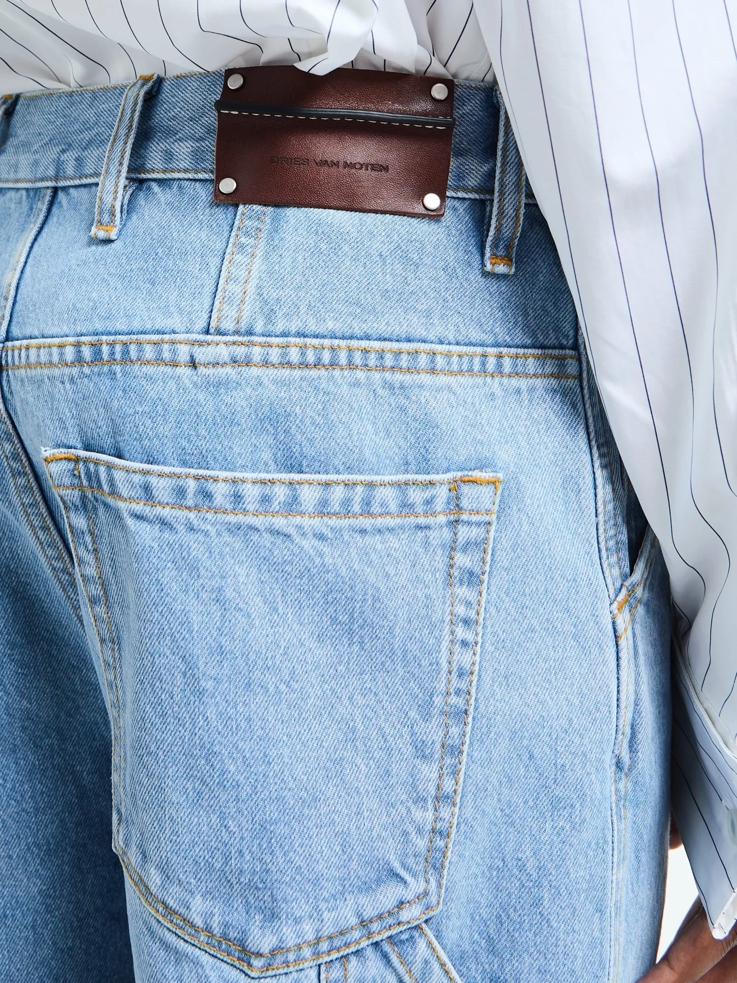 Pickerby Denim Bukser i Light Blue