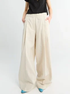 Pila Wide Pants i Ecru