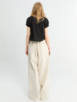 Pila Wide Pants i Ecru