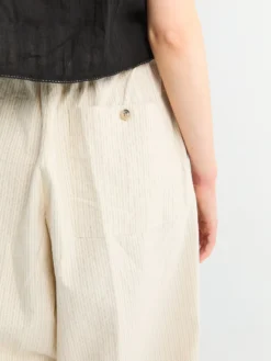 Pila Wide Pants i Ecru
