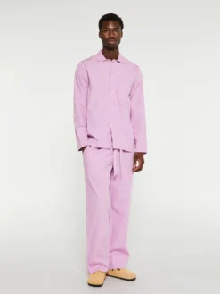 Poplin Pyjamas Bukser i Purple Pink