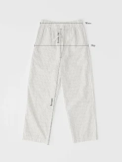 Poplin Pyjamas Bukser i True Navy
