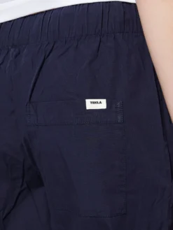 Poplin Pyjamas Bukser i True Navy