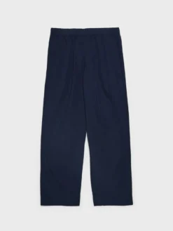 Poplin Pyjamas Bukser i True Navy